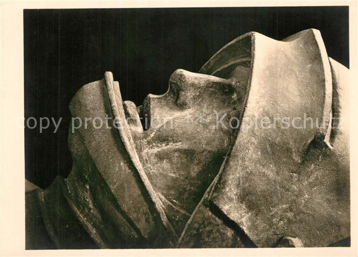 Marburg Lahn Kopf der Grabfigur des Landgrafen Ludwig