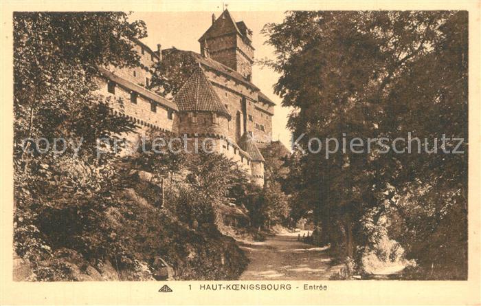 Haut-Koenigsbourg Hohkoenigsburg Entree le Chateau