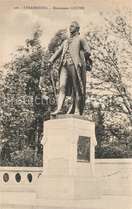 Strasbourg Alsace Monument Goethe