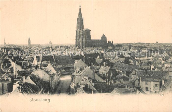 Strassburg Elsass Stadtansicht mit Strassburger Münster