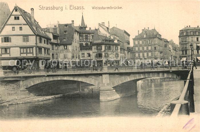 Strassburg Elsass Weissturmbruecke