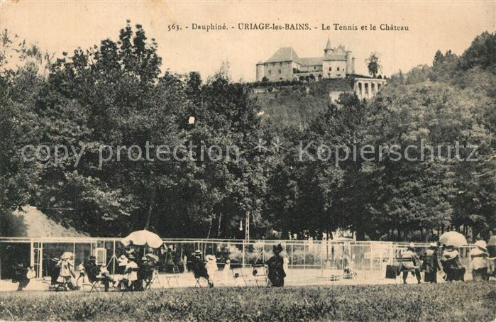 Uriage-les-Bains Isere Dauphine Le Tennis et le Chateau