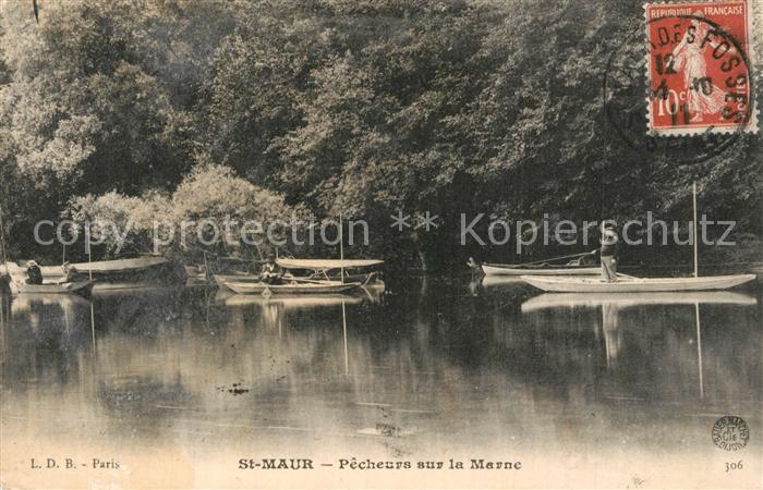 Saint-Maur-des-Fosses Pecheurs sur la Marne
