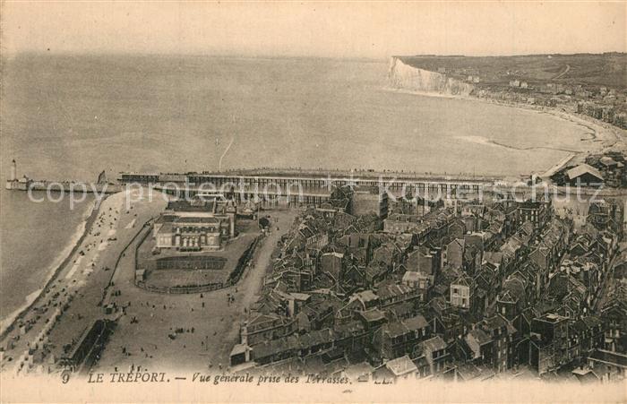 Le Treport Vue generale aerienne prise des Terrasses