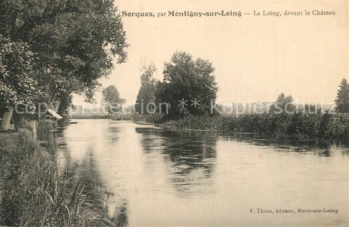 Montigny-sur-Loing le Loing devant le Chateau