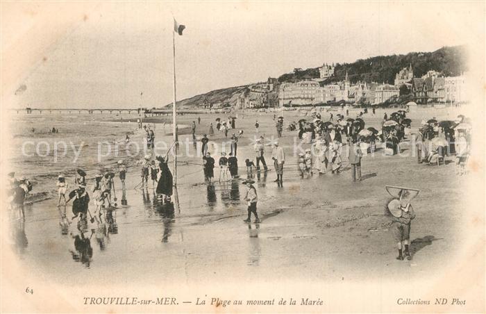 Trouville-sur-Mer La Plage au moment de la Maree