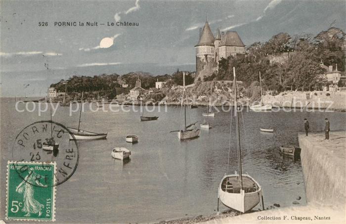 Pornic la Nuit Le Chateau