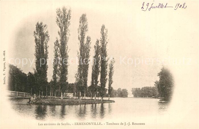 Ermenonville Tombeau de JJ Rousseau