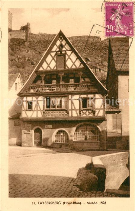 Kaysersberg Haut Rhin Musee 1593