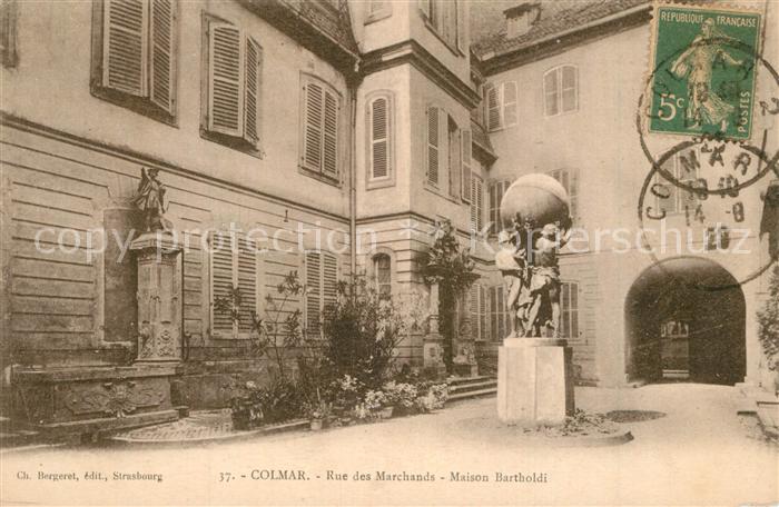 Colmar Haut Rhin Elsass Rue des Marchands Maison Bartholdi