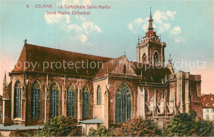 Colmar Haut Rhin Elsass La Cathedrale Saint Martin
