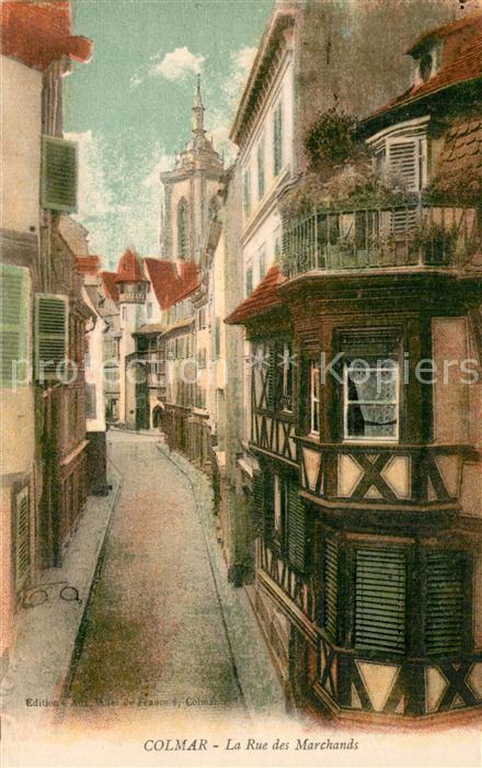 Colmar Haut Rhin Elsass La Rue des Marchands