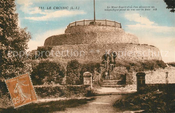 Le Croisic Le Mont Esprit d’ou decouvre un magnifique point de vue sur la Baie