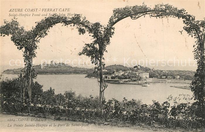 Cote d Azur La Pointe Sainte Hospice et le Port de Saint Jean