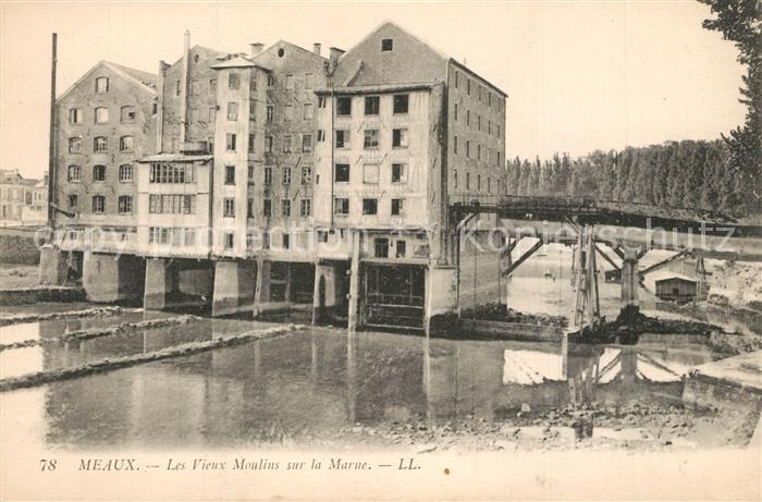 Meaux Seine et Marne Les Vieux Moulins sur la Marne