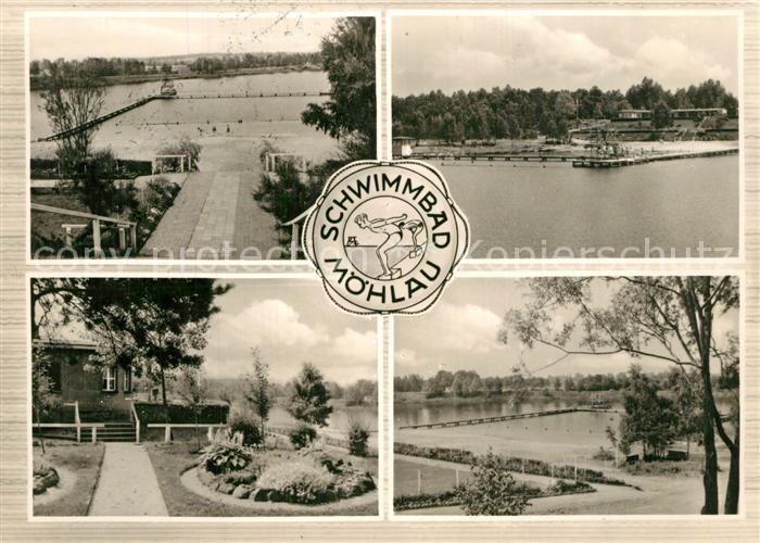 Moehlau Schwimmbad des VEB Braunkohlenwerk Mulde Nord