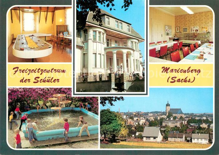 Marienberg Erzgebirge Autorennbahn Freizeitzentrum der Schueler Kabinett Brunnen