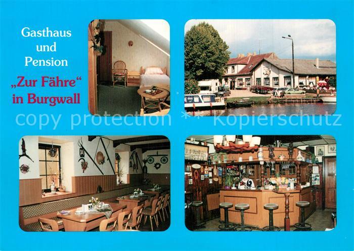 Burgwall Gasthaus Pension Zur Fuehre Gaststube Bar