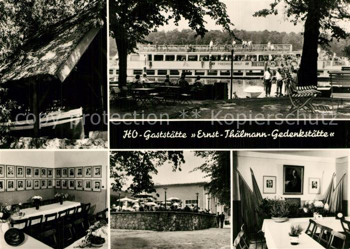 Ziegenhals Berlin HO Gaststaette Ernst Thaelmann Gedenkstaette Teilansichten