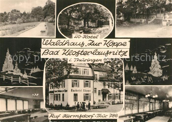 Bad Klosterlausnitz HO Hotel Waldhaus Zur Koeppe Teilansichten