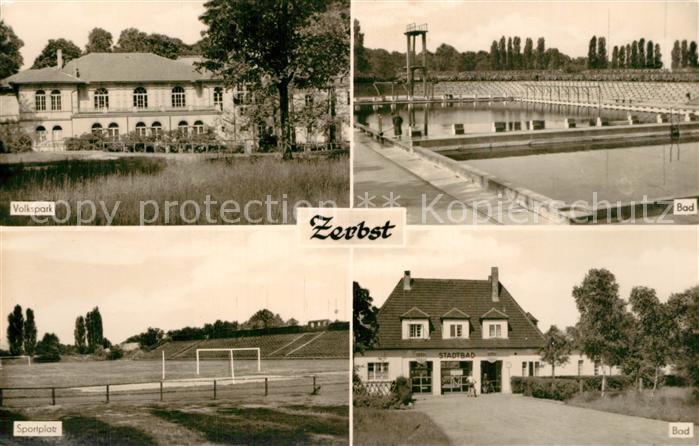 Zerbst Volkspark Sportplatz Bad Stadtbad
