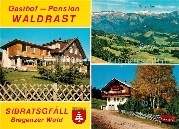 Sibratsgfaell Vorarlberg Gasthof Pension Waldrast Hoher Ifen Panorama Gaestehaus