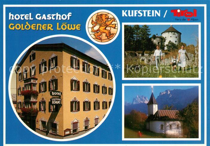 Kufstein Tirol Hotel Gasthof Goldener Loewe Kirche Turm