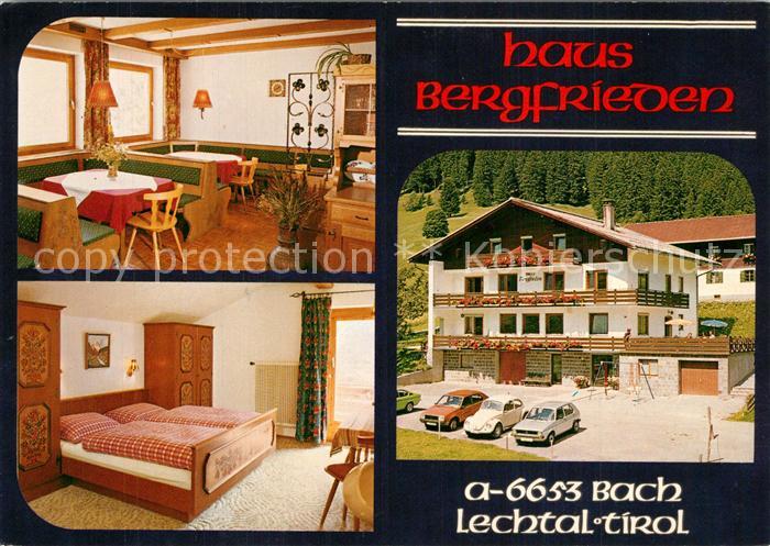 Bach Tirol Haus Bergfrieden Gaststube Zimmer