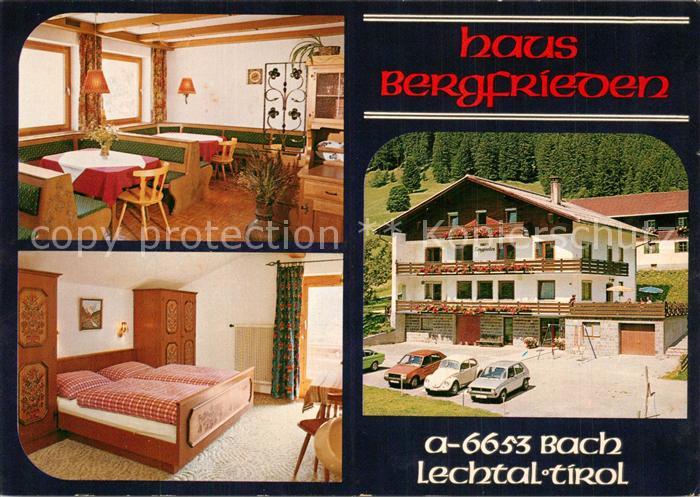 Bach Tirol Haus Bergfrieden Gaststube Zimmer