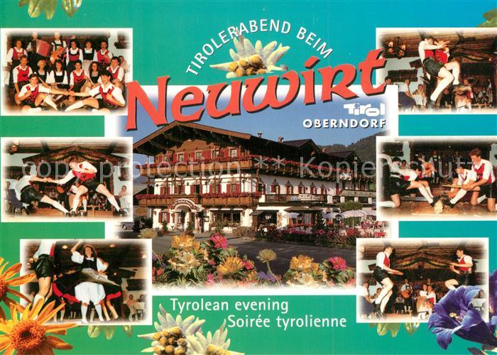 Oberndorf Tirol Hotel Gasthof Neuwirt Tiroler Abende