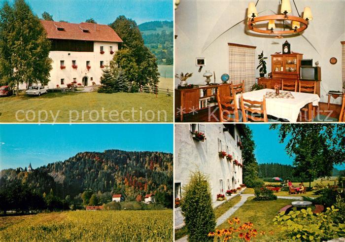 Feldkirchen Kaernten Gschlosserhof Hinteregger Gaststube Panorama Garten