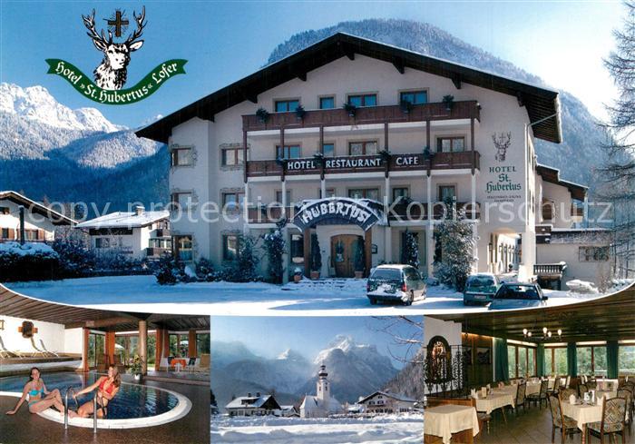 Lofer Hotel St Hubertus Hallenbad Panorama Gastraum