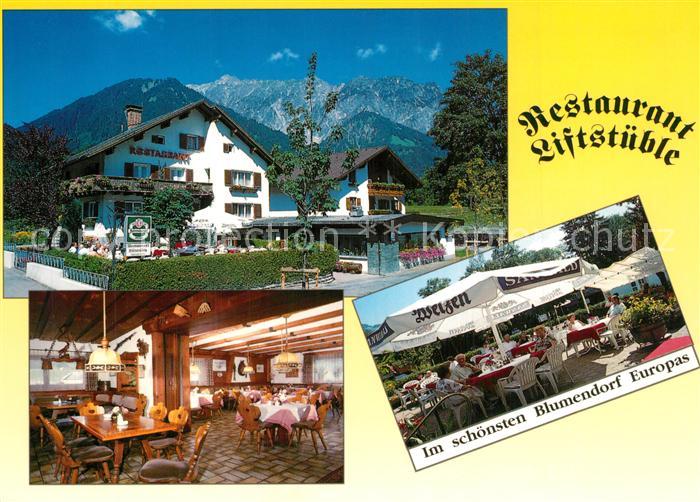 Vandans Vorarlberg Restaurant Liftstueble Terrasse Gaststube
