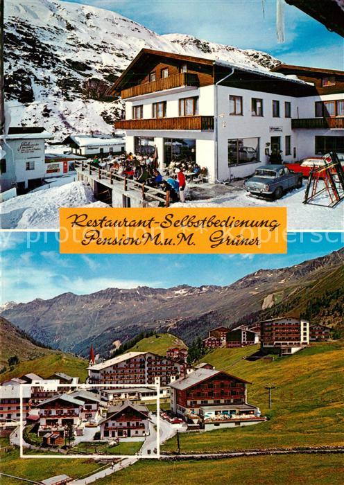 Obergurgl Soelden Tirol Restaurant Pension M und M Gruener