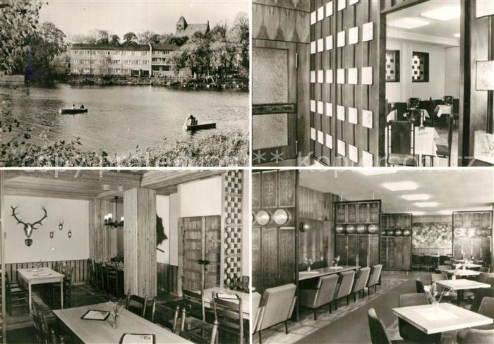 Penzlin Waren Ferienheim Seehof VEB Schwedt Seepartie Tagesgaststaett Jaegerzimm