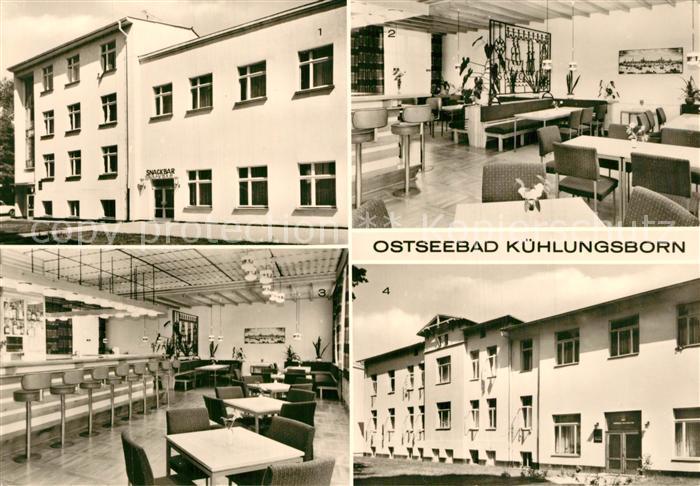 Kuehlungsborn Ostseebad FDGB Erholungsheime Strandjuwel und Wismaria Snackbar