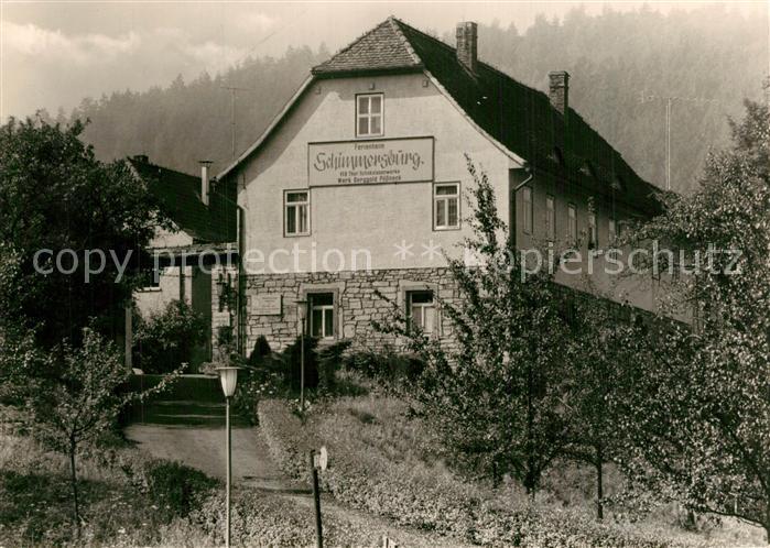 Langenorla Ferienheim Schlimmersburg Werk Berggold Poessneck