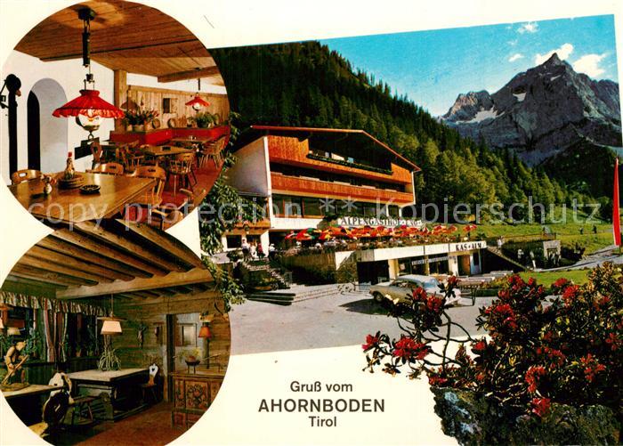 Hinterriss Tirol Alpengasthof Eng am Grossen Ahornboden Gastraeume