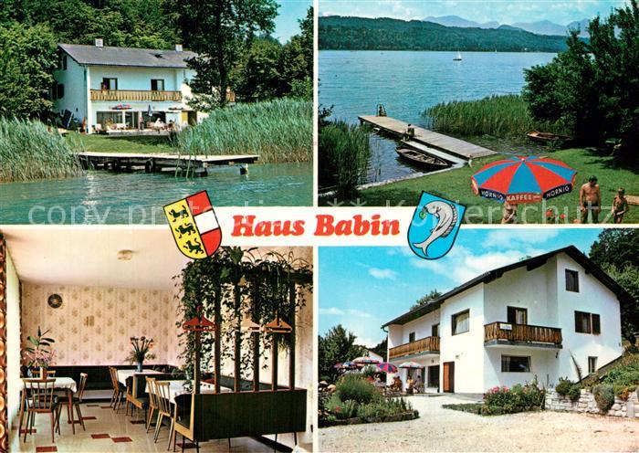 Poertschach Woerthersee Haus Babin Bootssteg Gaststube