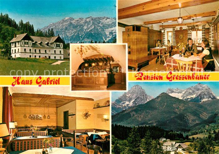 Hinterstoder Pension Gressenbauer Haus Gabriel Gaststube Panorama