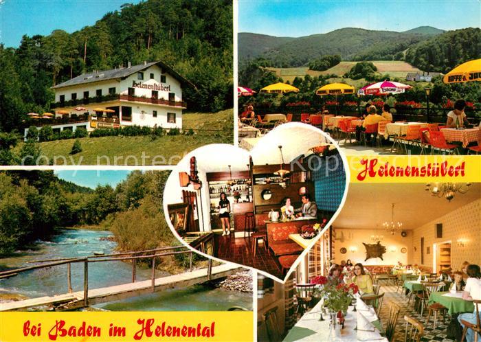 Schwechatbach Helenenstueberl Terrasse Gastraum Helenental
