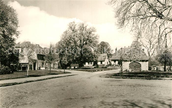 Feldberg Mecklenburg Am Amtsplatz Handabzug