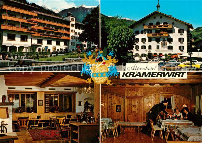 Mayrhofen Zillertal Alpenhotel Kramerwirt Restaurant