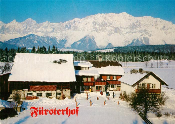Ramsau Dachstein Steiermark Pension Fuersterhof Winterlandschaft Dachsteingebirg