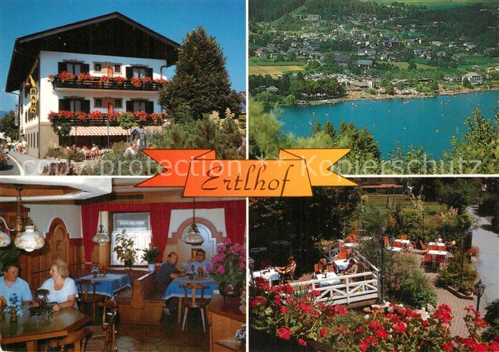 Seeboden Millstaettersee Hotel Pension Ertlhof Terrasse Seeblick