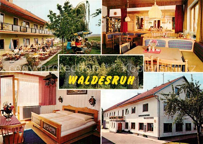 Gallspach Jausenstation Waldesruh Garten Terrasse Fremdenzimmer