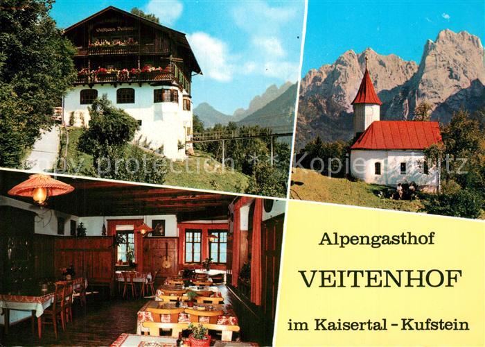 Kufstein Tirol Alpengasthof Veitenhof Restaurant Kaisertal Alpen