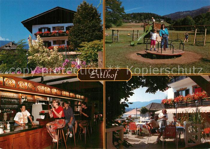 Seeboden Millstaettersee Gaestehaus Pension Ertlhof Terrasse Kinderspielplatz