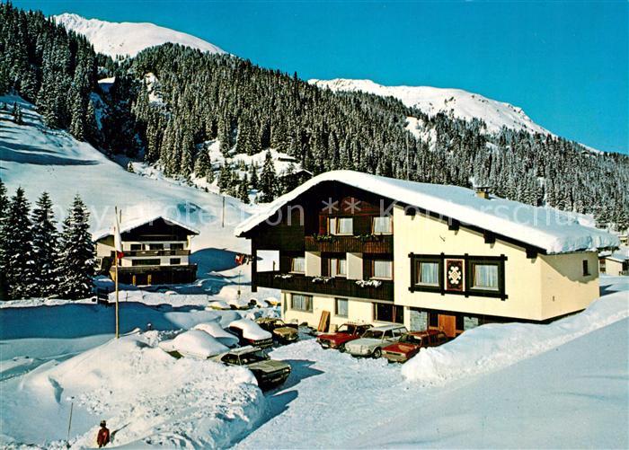 Gargellen Vorarlberg Gaestehaus Pension Haus Wulfenia Wintersportplatz Alpen