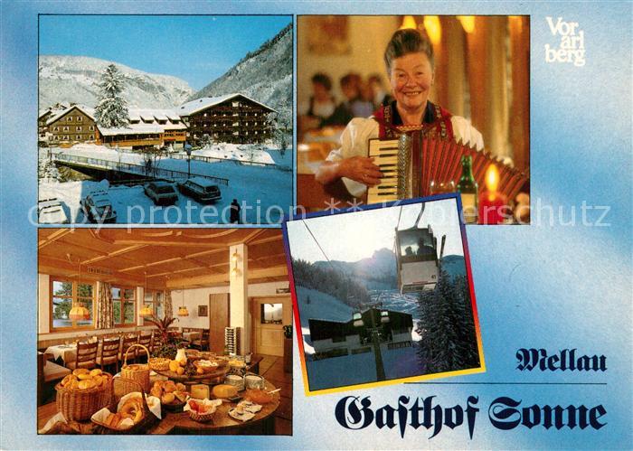 Mellau Vorarlberg Gasthof Sonne Bregenzerwald Bergbahn